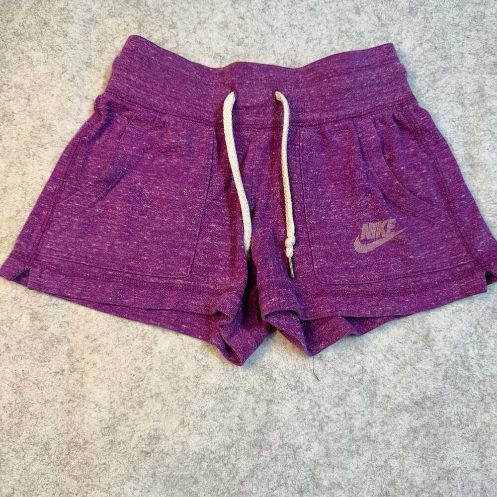 Nike Gym Vintage Shorts Size XS Purple Heather Drawstring Athletic